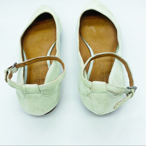 Madewell Mint Green City Skimmer Ankle Strap Flat - Picture 5 of 9